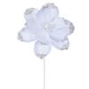 Photograph of 21.5" Wht Velvet Magnolia 13" Flwr 4/Bag