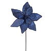 Photograph of 21.5" Mdnt Blu Sequin Poinsettia 6/bg