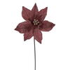 Photograph of 21.5" Rose Gold Poinsettia 12" Flw 6/Bag