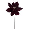 Photograph of 21.5" Burgundy Poinsettia 12" Flwr 6/Bag