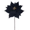 Photograph of 21.5" Black Poinsettia 12" Flower 6/Bag