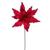 Photograph of 21.5" Red Poinsettia 12" Flower 6/Bag