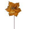 Photograph of 21.5" Gold Poinsettia 10" Flower 6/Bag