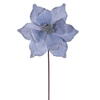 Photograph of 21.5" Pewter Poinsettia 10" Flower 6/Bag