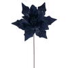 Photograph of 20" Midnight Blue Velvet 10" Flower 3/Bg