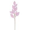 Photograph of 32" Pink Velvet Pearl Leaf Spray 2/Bag
