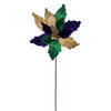 Photograph of 17" Mardi Gras Poinsettia 12" Flwr 3/Bag