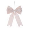 Photograph of 15"x11" Champagne Vlvt Bow 2Tail Clp 3Bg