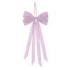 Photograph of 17"x8" Pink Velvet Bow 4 Tail Clip 3/Bag
