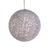 Photograph of 4" Glitter Frosted Beige Ball, 4/Bag