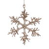 Photograph of 6.5" Champagne Twig Snowflake Orn 6/Bag