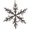 Photograph of 12" Chocolate Twig Snowflake Orn 3/Bag