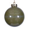 Photograph of 4" Moss Green Ball Ornament 3/Bag