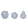 Photograph of 3.5"-4.5" Silver Beaded Fruit 3/Assorted