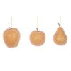 Photograph of 3.5"-4.5" Gold Beaded Fruit 3/Assorted