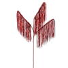 Photograph of 36" Red Tinsel Icicle 3-Tip Spray 3Pk