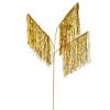 Photograph of 36" Gold Tinsel Icicle 3-Tip Spray 3Pk