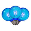 Photograph of G50 Transp Filament Blue Bulb .6W 25/Bag