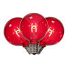 Photograph of G50 Transp Filament Red Bulb .6W 25/Bag