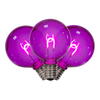 Photograph of G50 Trans Filament Purple Bulb .6W 25/Bg