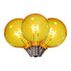 Photograph of G50 Trans Filament Yellow Bulb .6W 25/Bg