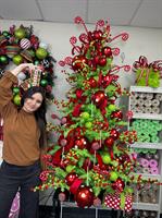 Picture of Lime Green & Red Christmas Tree