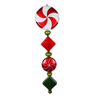 45in Red, Lime, Green Finial