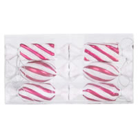 Striped Candy Ornament Size Assortment