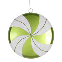 10 inch Bright Flat Candy Ornament