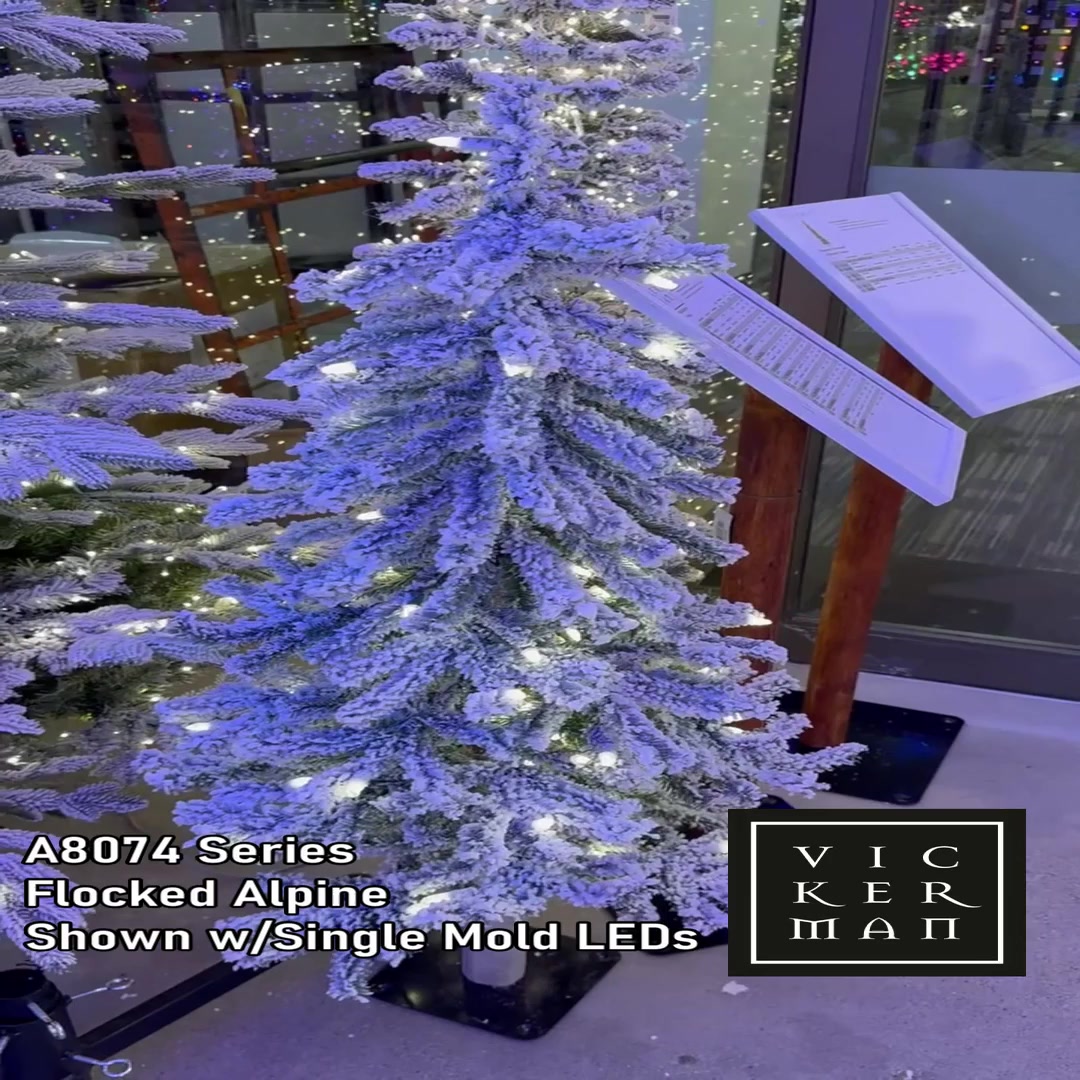 A807441 - Flocked Alpine Alpine Tree | Vickerman
