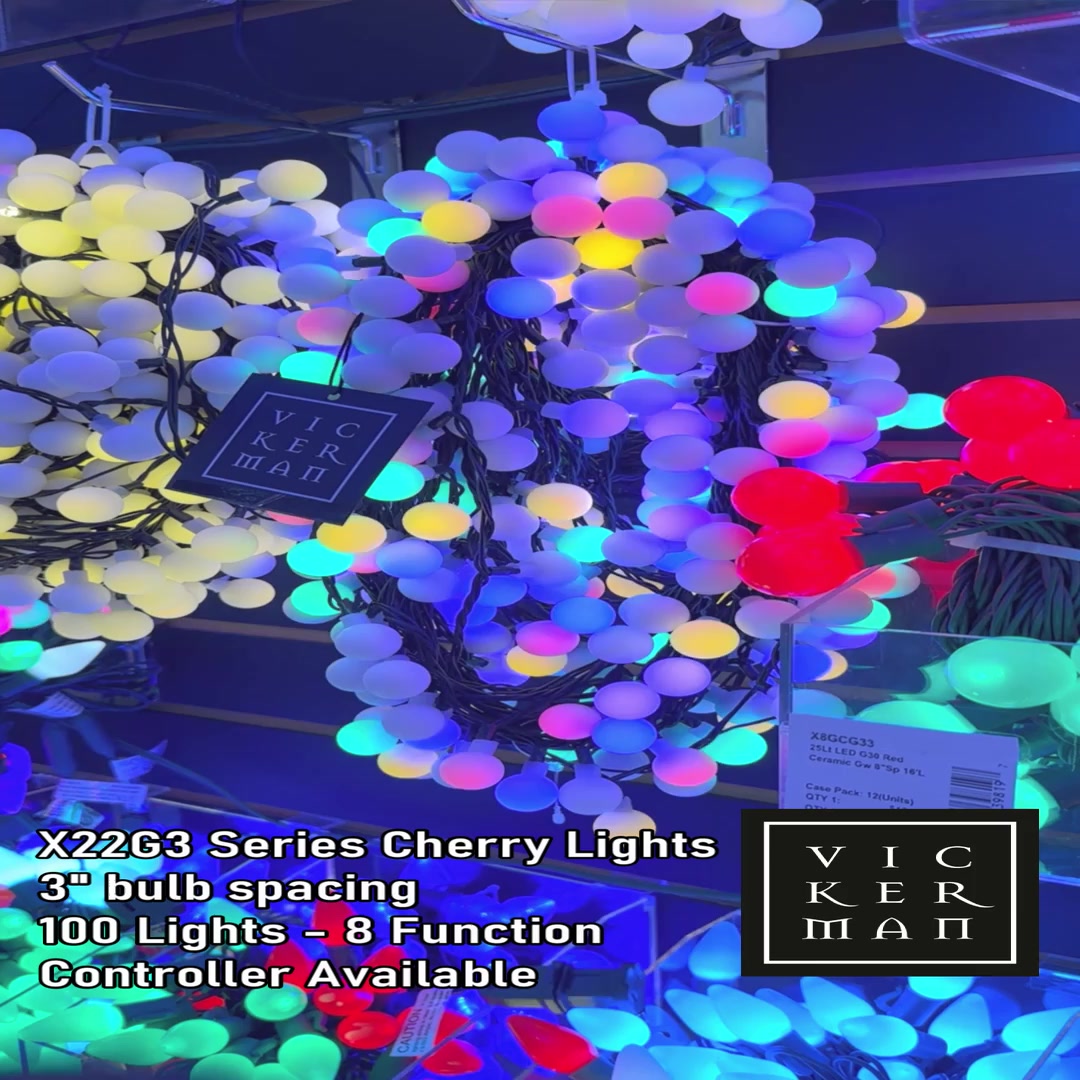 X22G340 - Cherry Light LED Light Set | Vickerman