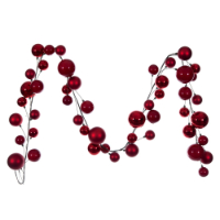 10ft Assorted Finish Ball Branch Garland